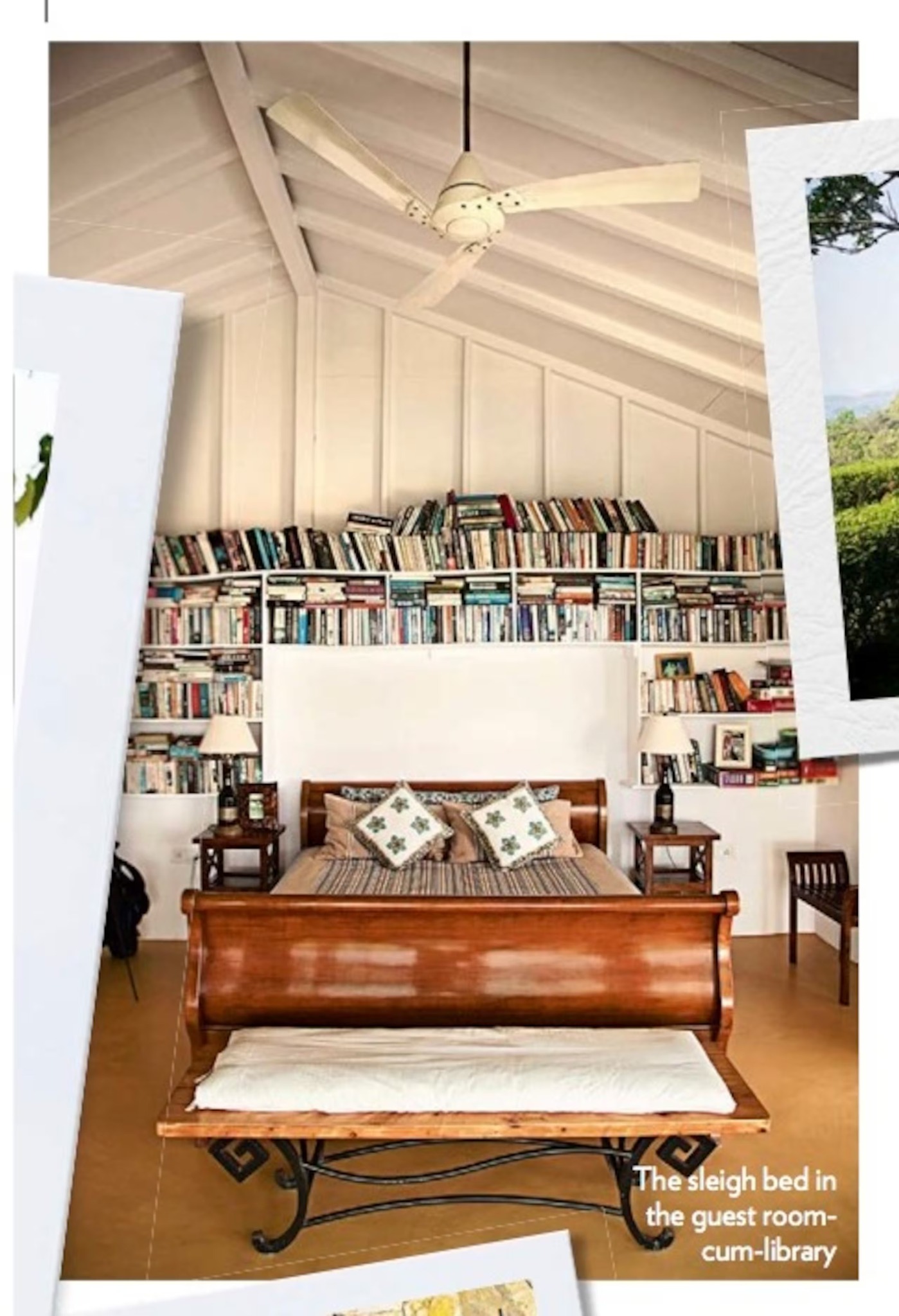 Glass Room library bedroom